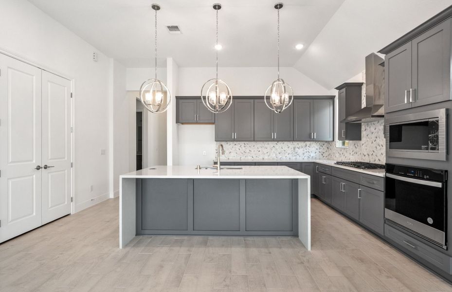 Representative furnished interior of a home built from the Chilton by Pulte Homes in Saddleback at Santa Rita Ranch, Liberty Hill (Image 3).