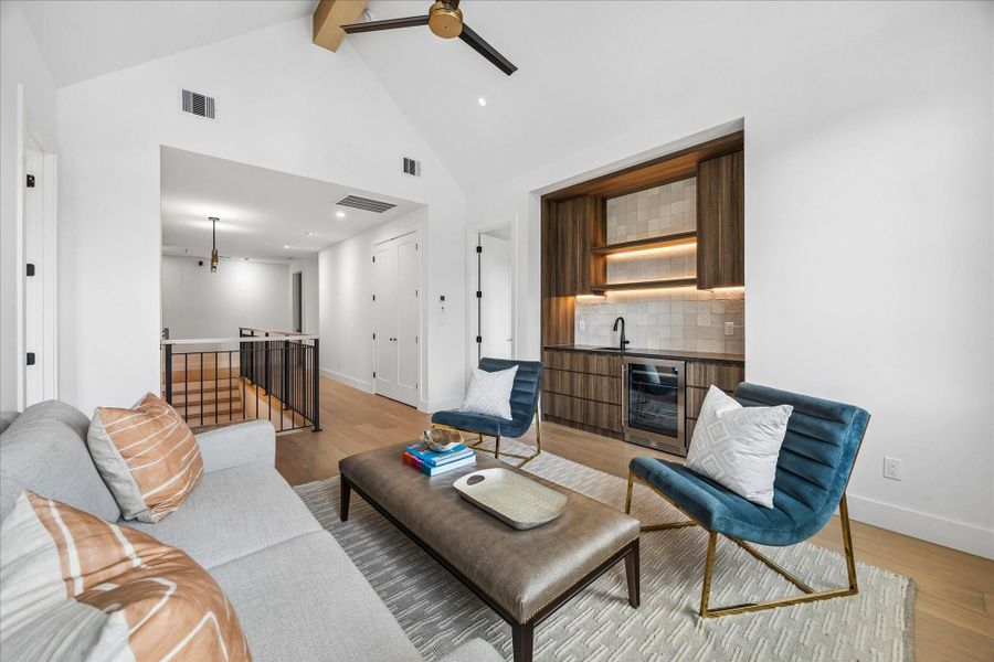 Furnished interior view inside a new home in , Houston (Image 10).
