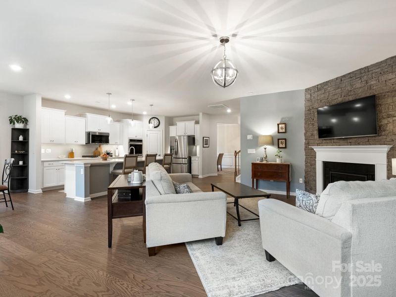 Furnished interior view inside a new home in Estates at Arlington Woods, Mint Hill (Image 24).