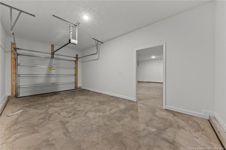 fully completed 3rd car garage