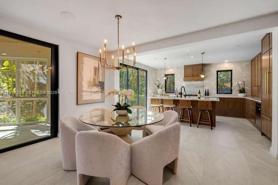 Furnished interior view inside a new home in , Miami (Image 57).