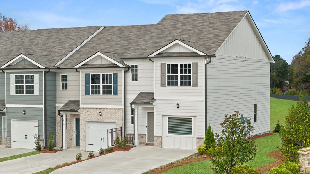 Representative exterior photo of a completed home built from the PEARSON II by D.R. Horton in Woodbury Park, Atlanta, GA (Image 24).