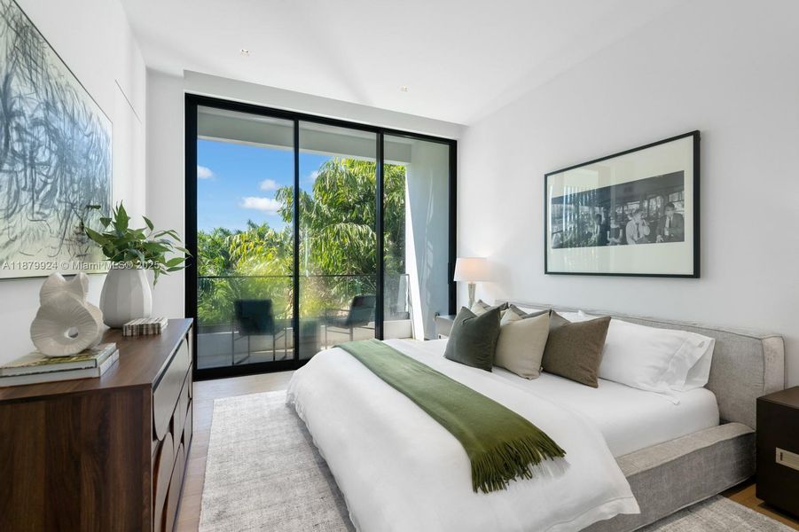 Furnished interior view inside a new home in , Miami Beach (Image 28).