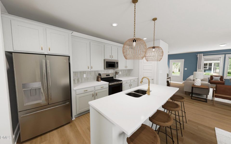Kitchen with Resting Beach Face Interior
