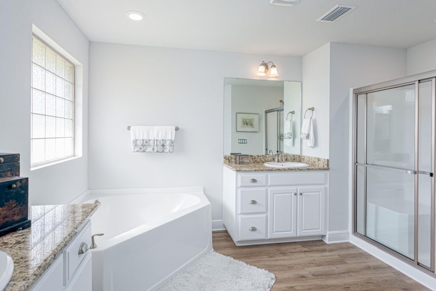 Furnished interior view inside a new home in Cedar Creek at Deerpoint Lake, Panama City (Image 14).