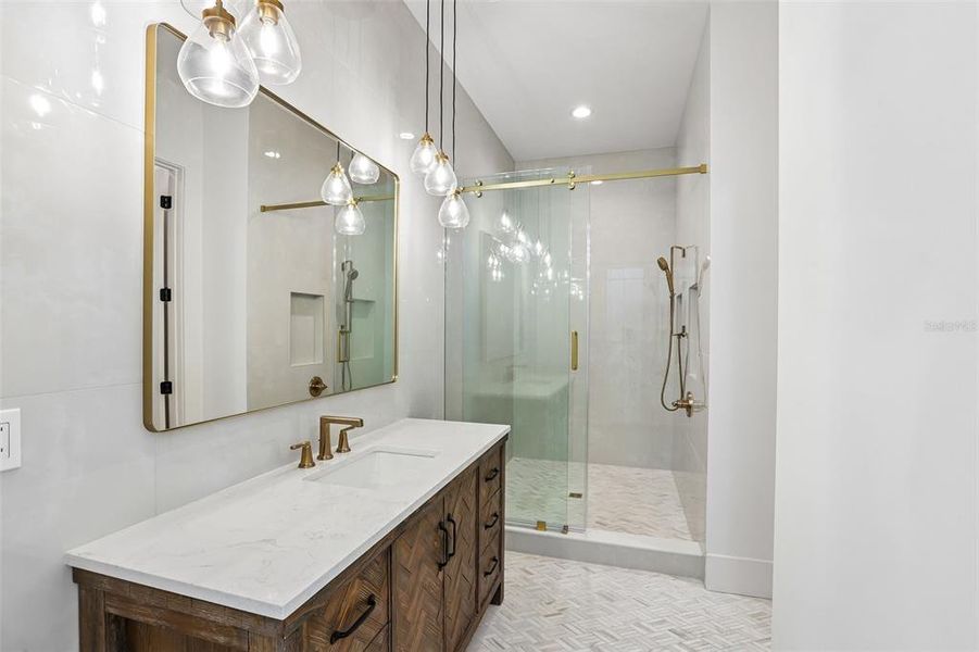 Furnished interior view inside a new home in , Tampa (Image 62).