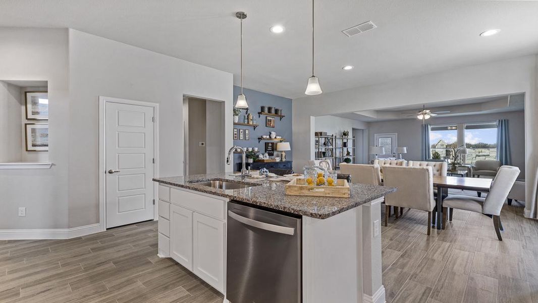Furnished interior view inside a new home in Eagle Creek, Denton (Image 9).