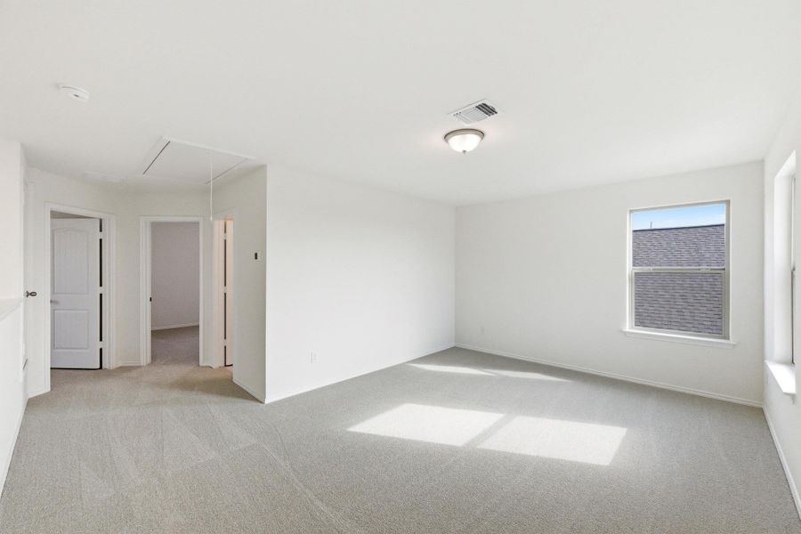 Spacious, unfurnished interior of a new home in Salerno - Heritage Collection, Round Rock (Image 27). Spacious, unfurnished interior of a new home in Salerno - Heritage Collection, Round Rock (Image 27).