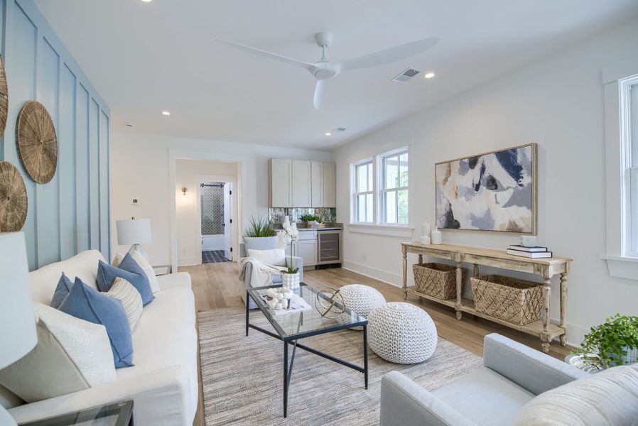 Furnished interior view inside a new home in , Mount Pleasant (Image 56).
