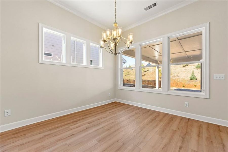 Spacious, unfurnished interior of a new home in Cresswind Georgia at Twin Lakes, Hoschton (Image 27).