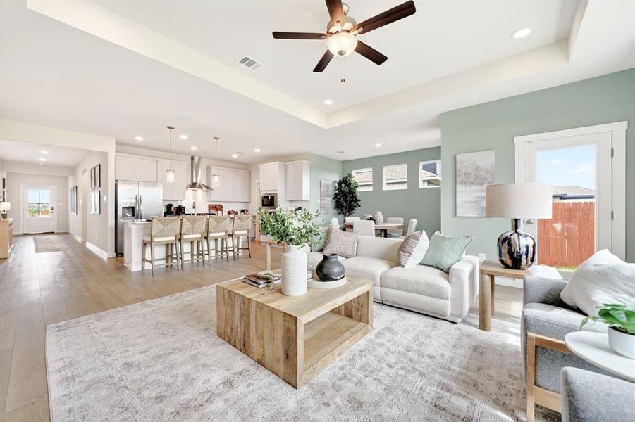 Furnished interior view inside a new home in Parks at Foster Crossing, Anna (Image 17).