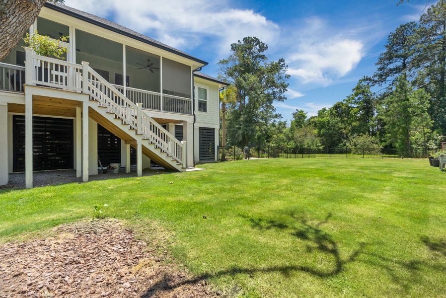 Exterior details and patio area of a home in , Johns Island (Image 29). Exterior details and patio area of a home in , Johns Island (Image 29).