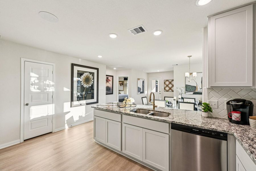 Furnished interior view inside a new home in The Landing, New Caney (Image 5).