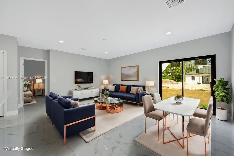 Furnished interior view inside a new home in , Lehigh Acres (Image 6).