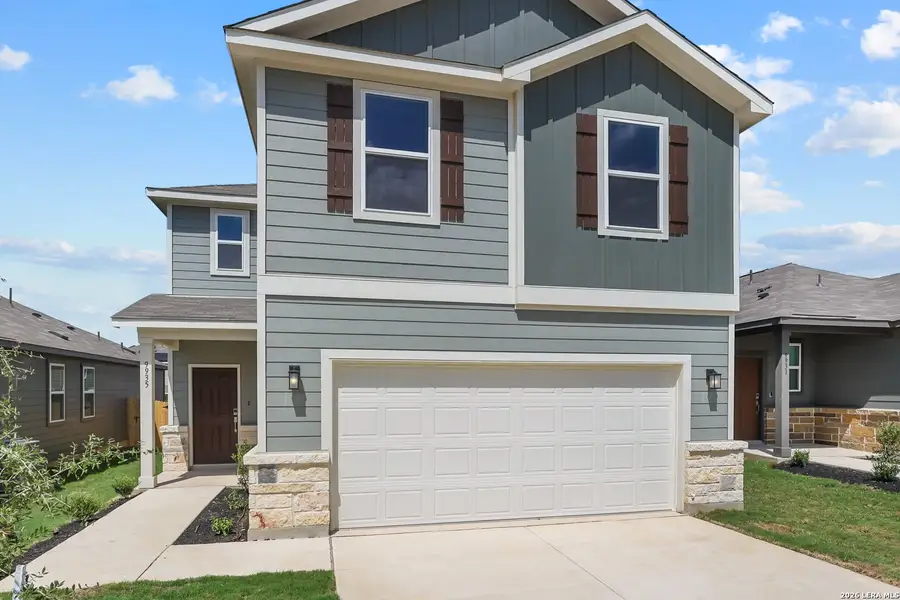 Front exterior of a new home in Hacienda, San Antonio, TX, highlighting curb appeal (Image 1). Front exterior of a new home in Hacienda, San Antonio, TX, highlighting curb appeal (Image 1).