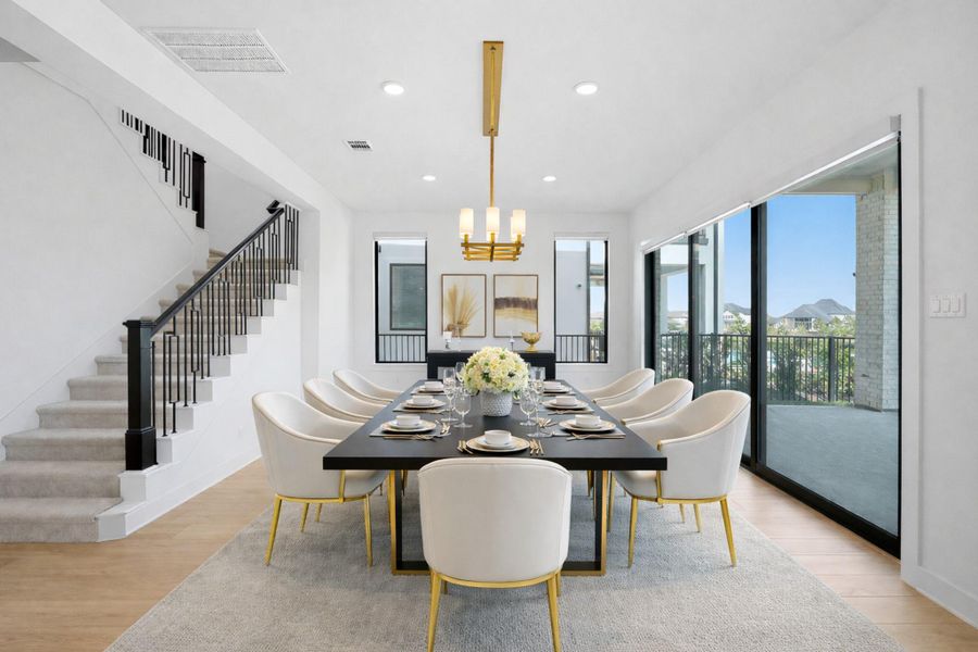 Furnished interior view inside a new home in , Cypress (Image 13).