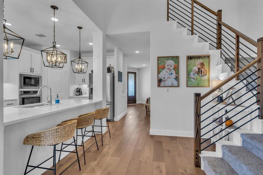 Furnished interior view inside a new home in Country Lakes Classic 50, Denton (Image 22). Furnished interior view inside a new home in Country Lakes Classic 50, Denton (Image 22).