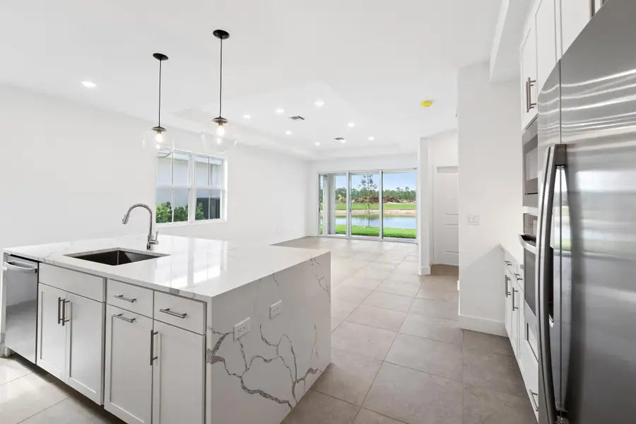 Kitchen, Dining Area & Great Room