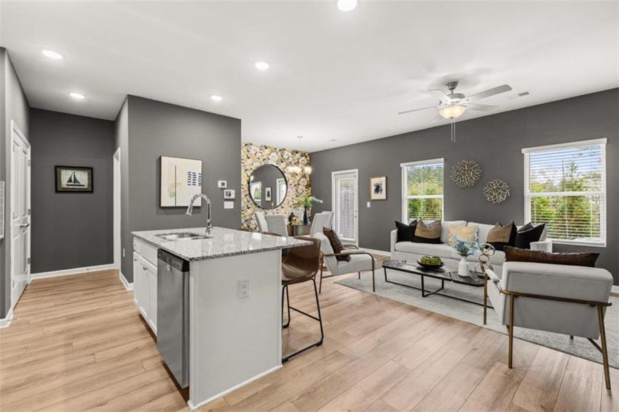 Furnished interior view inside a new home in Reeves Park, Stockbridge (Image 32).