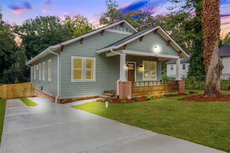 Exterior details and patio area of a home in , Atlanta (Image 26).