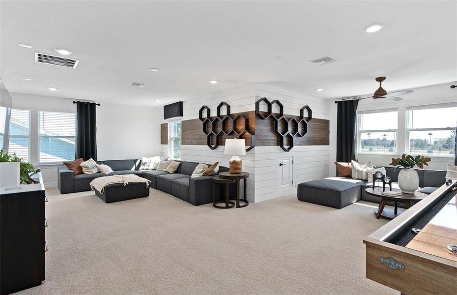 Model Home Design Only. Pictures and furnishings are for illustrative purposes only. Elevations, colors and options may vary. Furniture is for model home staging only.?