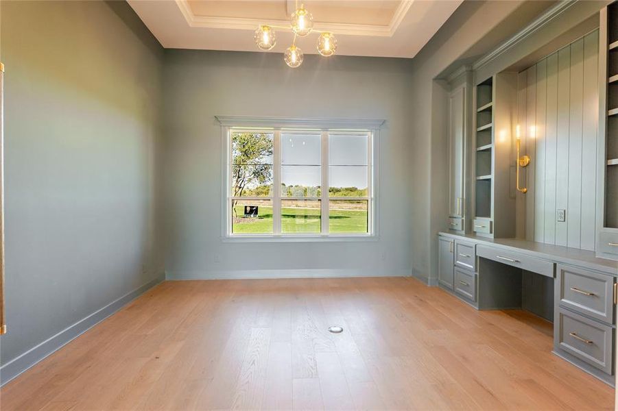 Welcome into the custom home office. Welcome into the custom home office.