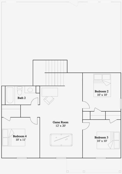 2D floor plan layout of this home in Sunterra, Katy, TX (Image 3). 2D floor plan layout of this home in Sunterra, Katy, TX (Image 3).