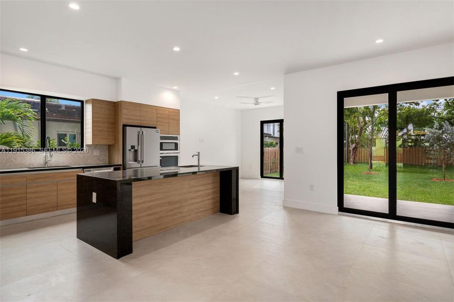 Furnished interior view inside a new home in , Miami (Image 15).