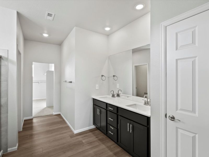 Furnished interior view inside a new home in Poudre Heights: The Alpine Collection, Windsor (Image 9).