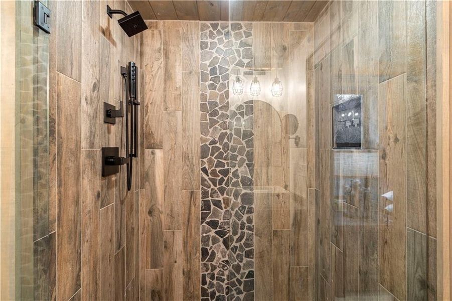 Close-up of interior finishes inside a home in , Cherry Log (Image 21).