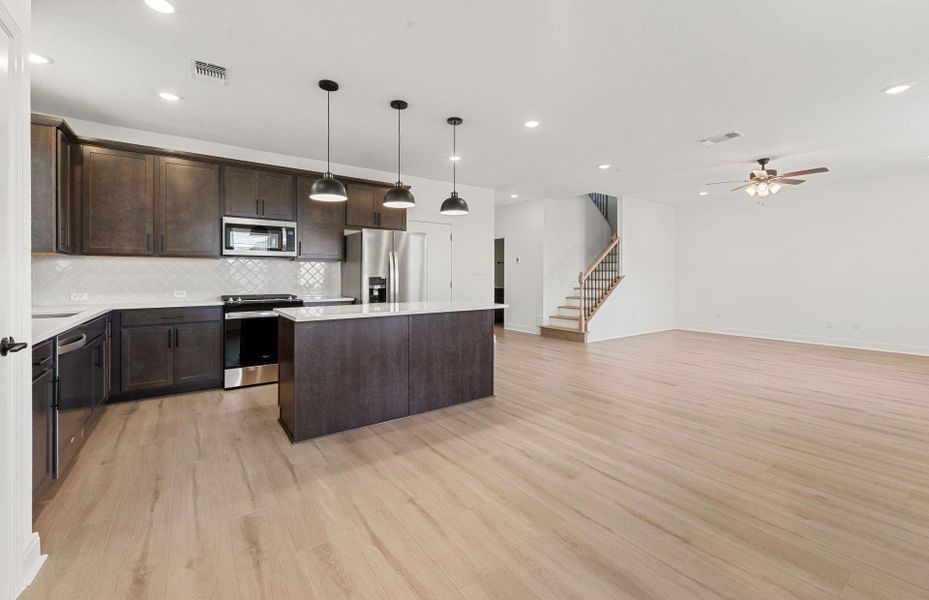 Furnished interior view inside a new home in Patterson Ranch, Georgetown (Image 8).