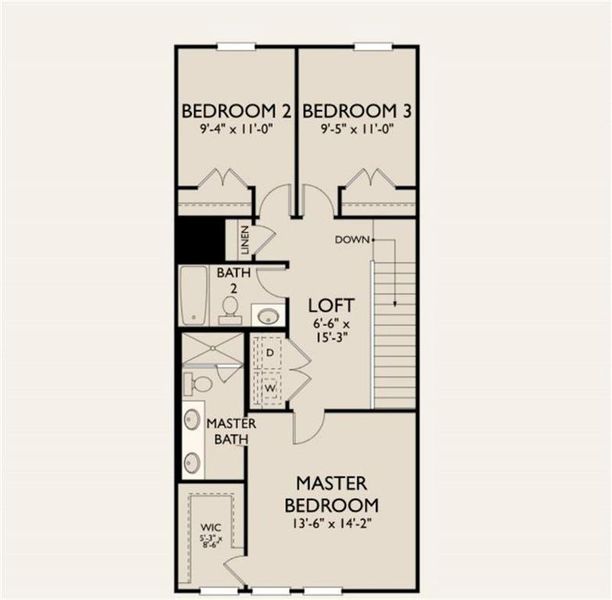 2D floor plan layout of this home in Park Vue, Atlanta, GA (Image 5).