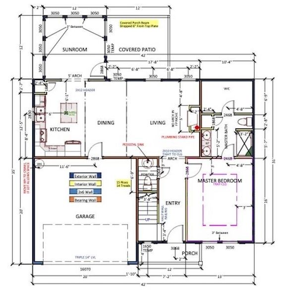 2D floor plan layout of this home in Mills Gin, Campobello, SC (Image 3).