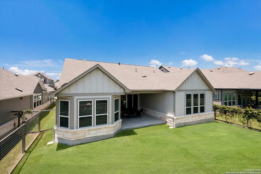 Front exterior of a new home in The Crossvine, Schertz, TX, highlighting curb appeal (Image 25).
