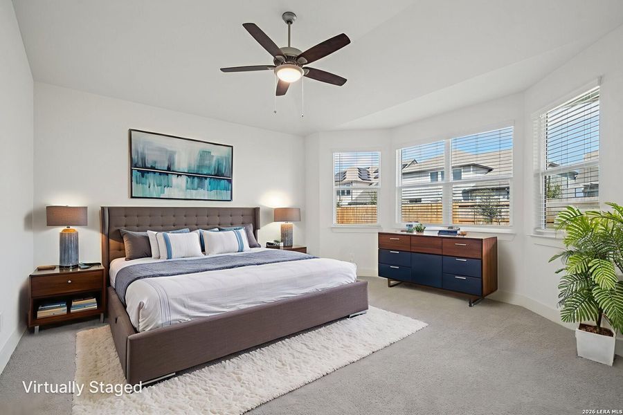 Furnished interior view inside a new home in Estancia Ranch - Premier Series, San Antonio (Image 12).