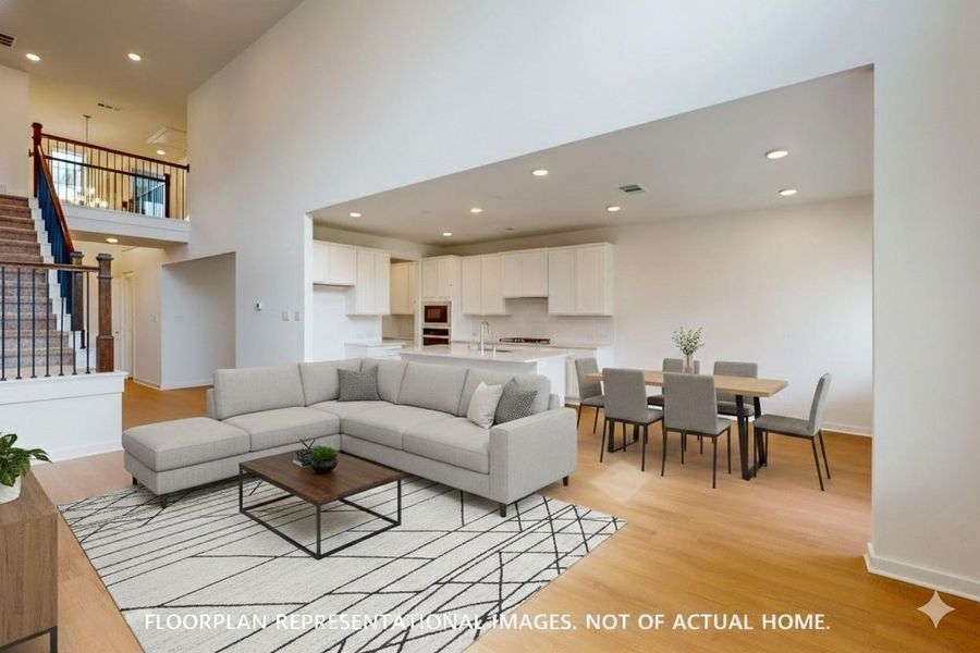 Furnished interior view inside a new home in Sorella, Tomball (Image 14).