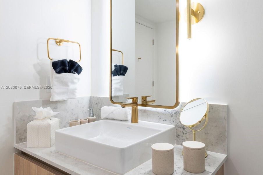Furnished interior view inside a new home in , Miami (Image 12).