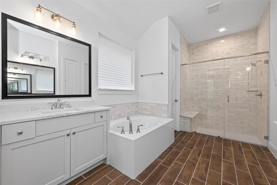 Furnished interior view inside a new home in Artavia, Conroe (Image 10).