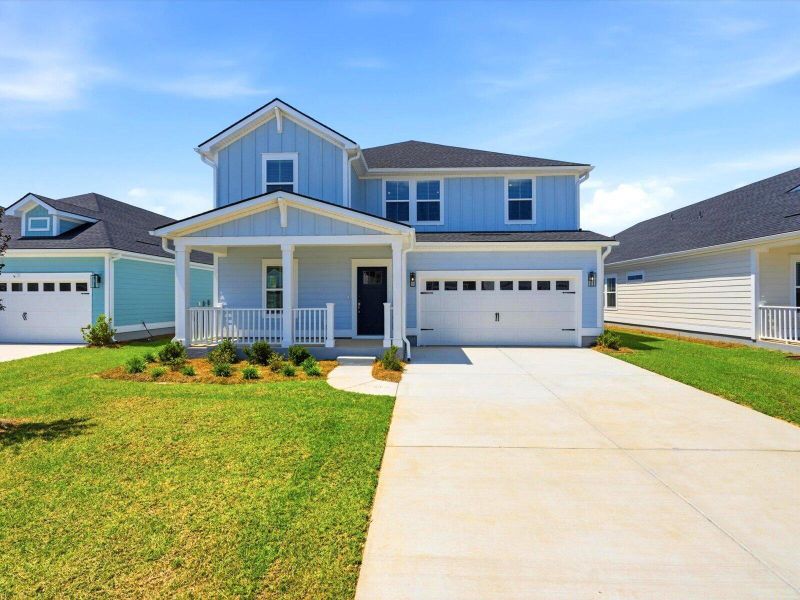 Front exterior of a new home in , Summerville, SC, highlighting curb appeal (Image 20).