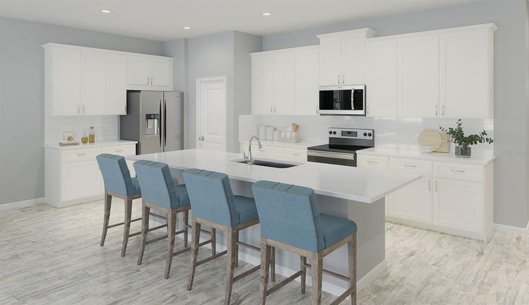 Furnished interior view inside a new home in Meridian Parks, Orlando (Image 2).