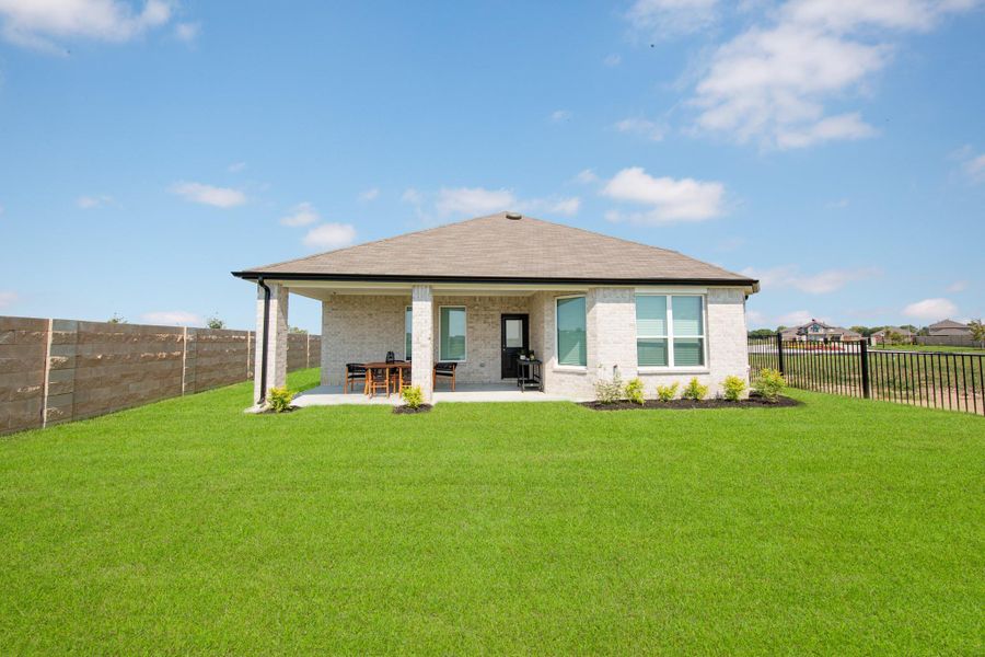 Exterior details and patio area of a home in River Ranch, Dayton (Image 23). Exterior details and patio area of a home in River Ranch, Dayton (Image 23).