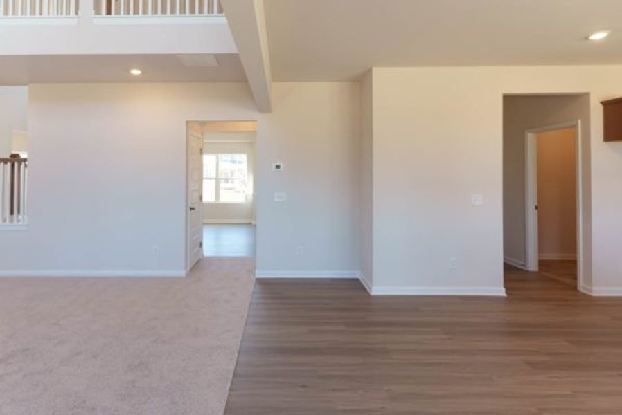 Representative unfurnished interior of a home built from the Clayton by Piedmont Residential in Hampton Ridge, Jefferson (Image 53).