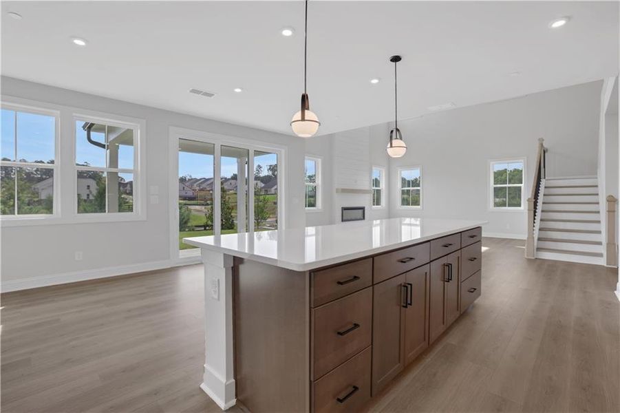 Furnished interior view inside a new home in Wisteria at GreenHouse, Marietta (Image 8).