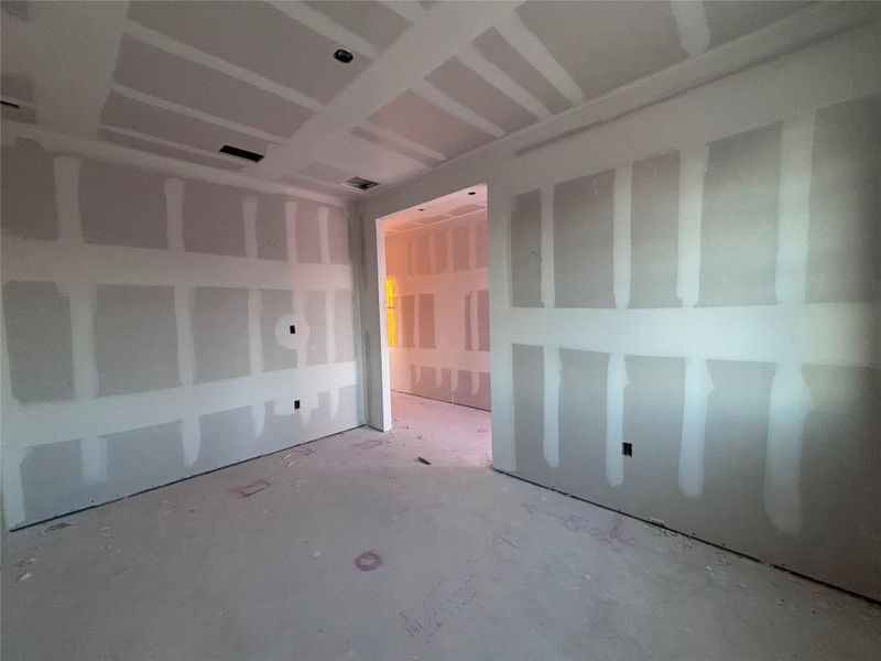 In-progress construction of a new home in The Colony 45s, Bastrop, TX (Image 22).