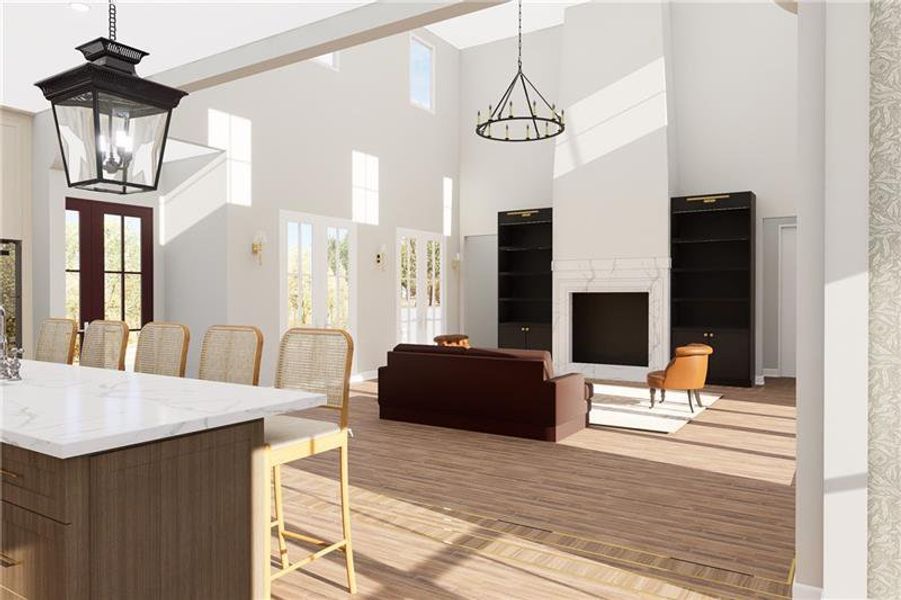 Furnished interior view inside a new home in Madeira, Acworth (Image 4). Furnished interior view inside a new home in Madeira, Acworth (Image 4).