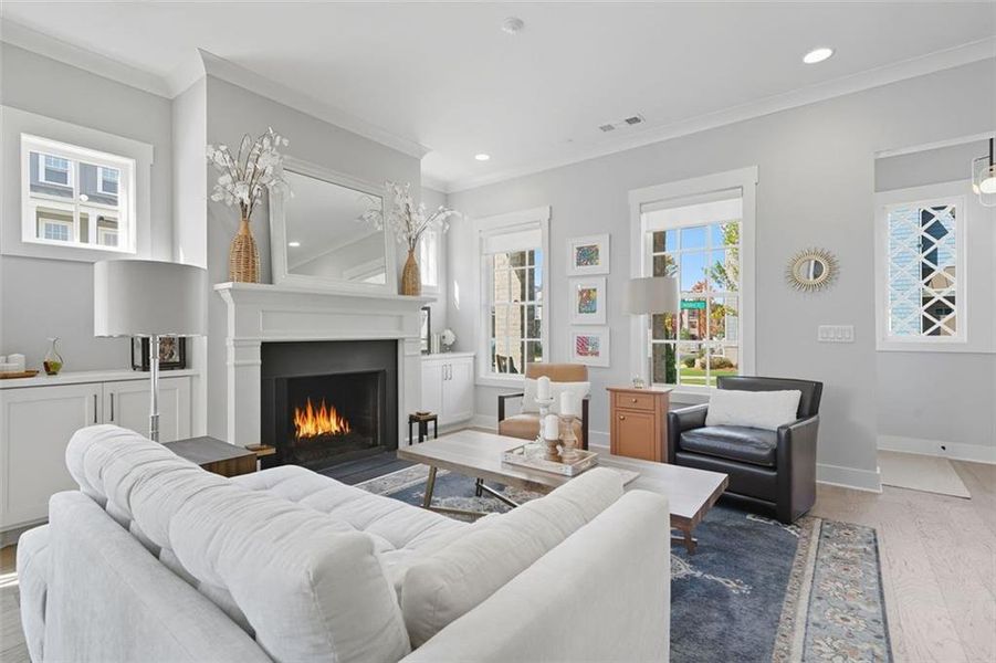 Furnished interior view inside a new home in , Woodstock (Image 9).