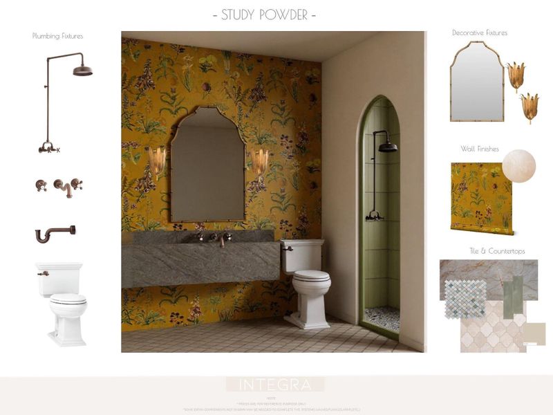 Powder Room Design Board