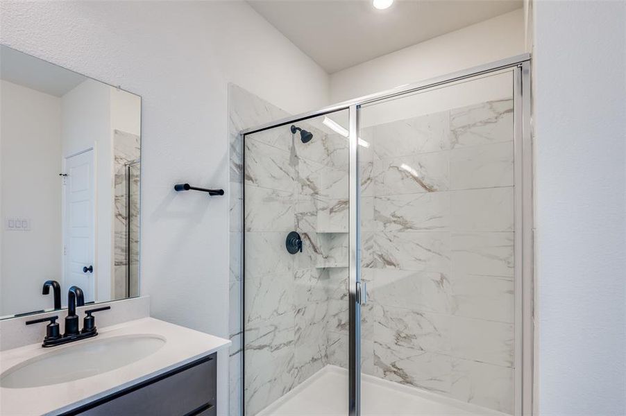 Furnished interior view inside a new home in Sierra Vista at Kelly Ranch, Aledo (Image 5). Furnished interior view inside a new home in Sierra Vista at Kelly Ranch, Aledo (Image 5).