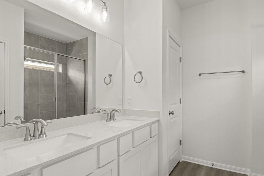 Furnished interior view inside a new home in Crosswinds, Kyle (Image 7).