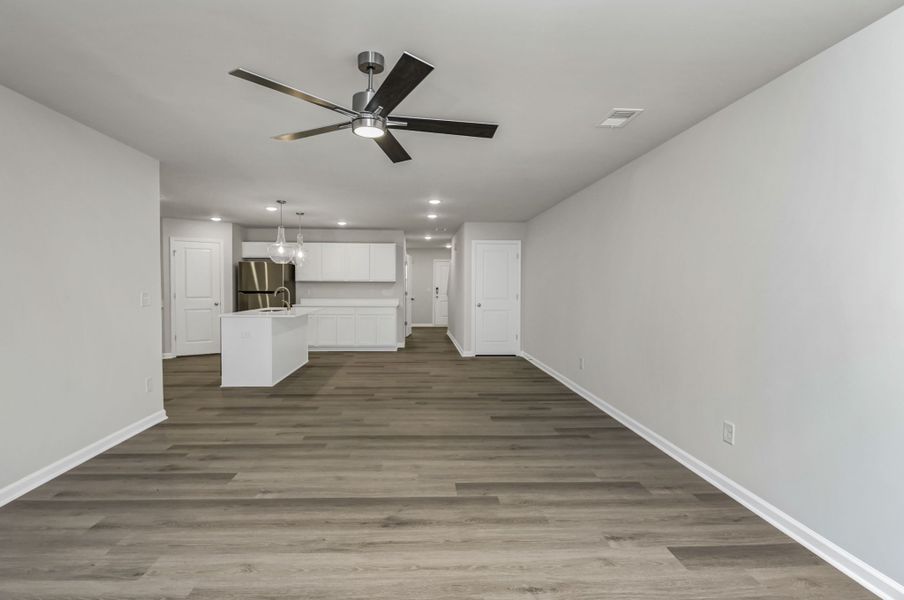 Representative unfurnished interior of a home built from the Harper by Veranda Homes in The Abbey at Trolley Run Station, Aiken (Image 12).